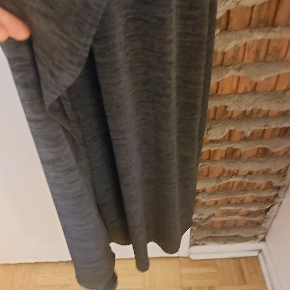 T Alexander Wang Gray Racer Back Maxi Dress Split Front Size M Medium - Picture 6 of 9